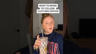 What To Bring To College: Clothing Edition! #foryou #shortsfeed #shortsvideo #tiktok #college