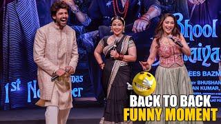 BB3 : Kartik Aaryan, Vidya Balan, Madhuri | Back To Back Funny Moment | Ami Je Tomar 3 0 Song Launch