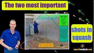 Skills for squash - The two most important shots in squash