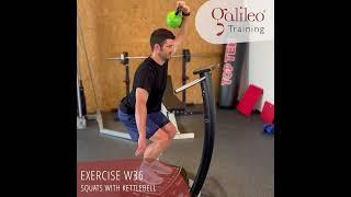 Galileo Training - Exercise EW36: Squats with Kettlebell