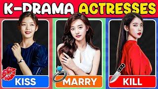 Amazing Kiss Kill Marry Quiz | Best K Drama Quiz ,kim yoo jung,kim ji won