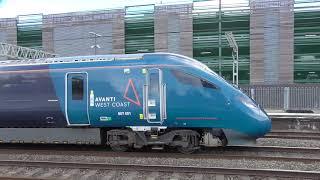 Stafford Railway Station 807001 AWC Evero departs off the UFL on EARLY VSTP 5Z62 on 25th May 2025