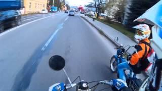 Autumn riding and moped fun in city - [Fun Moto]