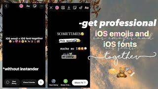 get professional iOS font and iOS emoji|new method|without using instander