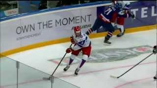 WJC- Maxim Shalunov crosschecks Tomas Nechala. Dec 26th 2012