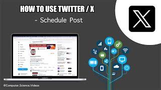 How to SCHEDULE POST a Tweet On X (Twitter) Via a Mac / Desktop Computer - Basic Tutorial | New