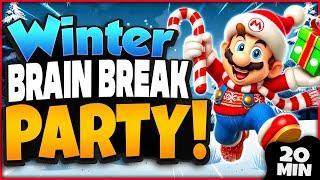 Winter Brain Break Party | Winter Games For Kids | Winter Freeze Dance | Just Dance | GoNoodle