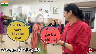 Canada mai Navratri par garba | Weekend Vlog #8 | Indian couple in Canada