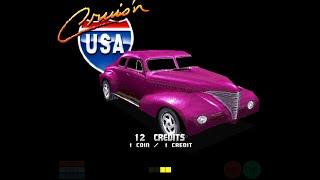 Cruis'n USA - arcade v2.1 playthrough with pink La Bomba, winning every race (no commentary)