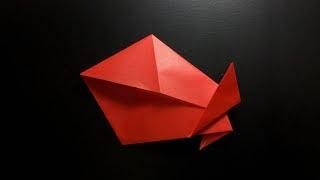 ASMR Silent Traditional Action Origami Talking Fish Tutorial