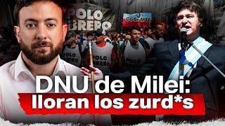  Decretazo de Milei para liberar la economía hace llorar a los Zurd*s | Agustín Laje