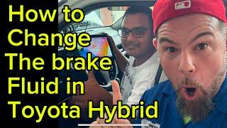 How to change the brake fluid in Toyota Hybrid Cars