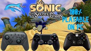 Sonic and the Secret Rings is FINALLY 100% PLAYABLE XBOX ONE PS4 PC bindings on Dolphin Wii