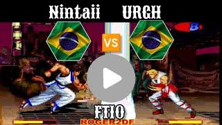 Real Bout Fatal Fury *((NintaiiURGH))-FT10-#fightcade2 ONLINE  #rbff1 PARTE 1/2 LUTA 10/03/2025