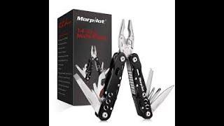Morpilot - Multitool 25 in 1 multi-tool - 11 screwdriver tips - belt clip (Look 'n feel)
