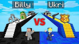 Billy KRIMINELL vs Ukri POLIZEI Brücke Survival Battle in Minecraft