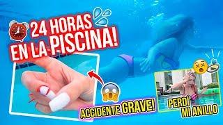 24 HORAS EN LA PISCINA!  ACCIDENTE DOLOROSO!‍ PERDÍ MI ANILLO DE DIAMANTE! | Katie Angel