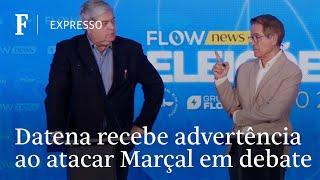 Em debate do Flow, Datena recebe advertência ao atacar Marçal