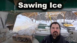 Sawmill Cuts Ice Off My Lumber Just So I Can Use It | Sawmill Shed Build Ep. 24