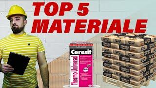 Top 5 Materiale de Constructii