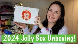 2024 JOLLY BOX Unboxing | FAT QUARTER SHOP | Limited Edition Christmas Box