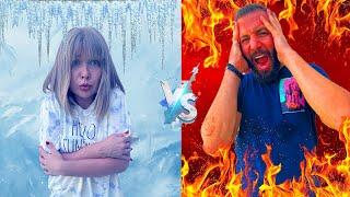 تحدي البردضد الحارّ (الرابح بيكسب 5000 $) | HOT VS COLD