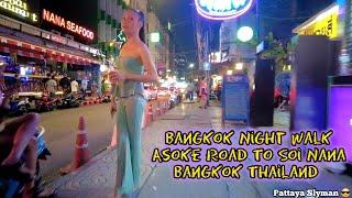 Bangkok Night Walk, Asoke To Soi Nana, Bangkok Thailand