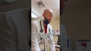TV Doctors vs Real-Life CPR  #doctokpodcast #medicalhumor #medicalreels #funnydoctor  #cpr