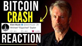 Michael Saylor Breaks his silence on Bitcoin Crash, Reacts to Elon Musk calling him 'GigaChad' (NEW)