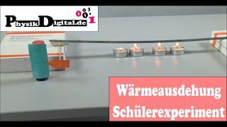 Schülerexperiment zur Wärmeausdehnung von Festkörper - Wieso dehnt sich eine Brücke aus?