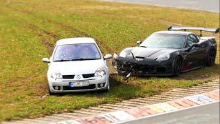 Nordschleife Carfreitag 2015 Carfriday - [Clio Corvette CRASH]