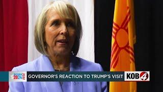 New Mexico governor reacts to Trump's visit