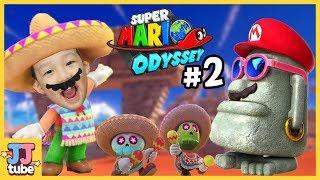 Nintendo Switch SuperMario Odyssey #2 Sand Kingdom Play with Daddy [JJ tube]