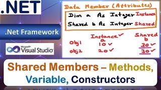 Shared Members – Shared Methods, Shared Variable, Shared Constructors | VB.Net