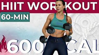 60-MIN INTENSE HIIT WORKOUT WITH WEIGHTS (metabolic weight loss, lean muscle, abs + burn belly fat)