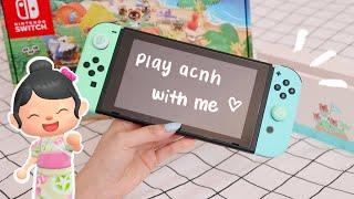 UNBOXING️  animal crossing nintendo switch + play with me!