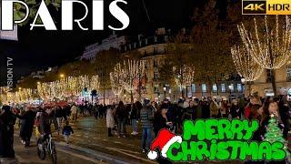 [PARIS EVENT 4K HDR 60FRS] 2023 CHAMPS-ÉLYSÉE CHRISTMAS LIGHTS ON LIVE VIDEO 01/DECEMBER/2023