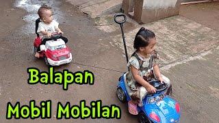 Drama anak-anak, Tazkya khansa bermain balapan mobil mobilan, mobil mainan,