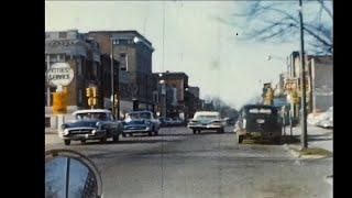 1950's Drive Through Fort Wayne Indiana - Street Scenes - Stock Footage