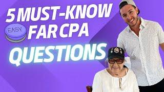 5 Must Know FAR CPA Exam Practice Questions