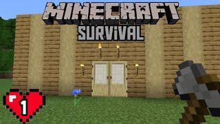 A perfect start to Minecraft Survival | Minecraft survival (1)