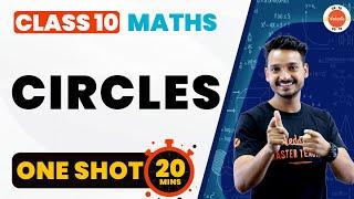 Complete Circles One Shot in 20 Mins | CBSE Class 10 Maths Chapter-10 #Cbse2024Exam