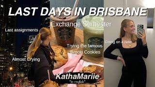 LAST DAYS IN BRISBANE VLOG I Brooki Cookies, Date, almost cried,  Assignments I KathaMariie