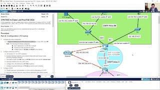 CPNT300 In-Class Lab Final Fall 2024 - OSPFv2, EIGRP, redistribution, ACLs, NAT, CDP, LLDP, NTP