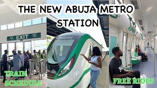 THE ABUJA METRO STATION WORKS!! FREE RIDES #abuja #fct#abujayoutuber