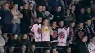 Alexander Ovechkin fights Oleg Tverdovsky