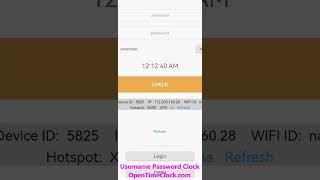username password clock, OpenTimeClock.com #timeclock #timetracking #attendance #employees #payroll