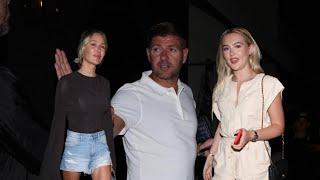 Lexie Gerrard Alex Gerrard and Steven Gerrard departing Craig’s restaurant in West Hollywood
