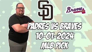 San Diego Padres vs Atlanta Braves 10/1/24 MLB Wildcard Game 1 Pick & Prediction | MLB Betting Tips