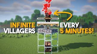 EASIEST Villager Breeder in Minecraft | INFINITE Villagers Minecraft 1.20